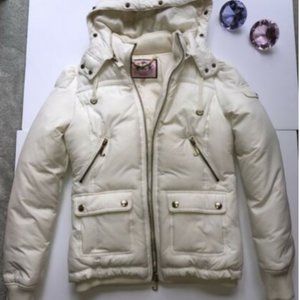 Juicy Couture Puffer Coat Cream